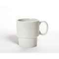 Tuxton China Stackable Mug 10 oz. - Eggshell - 2 Dozen BEM-1003